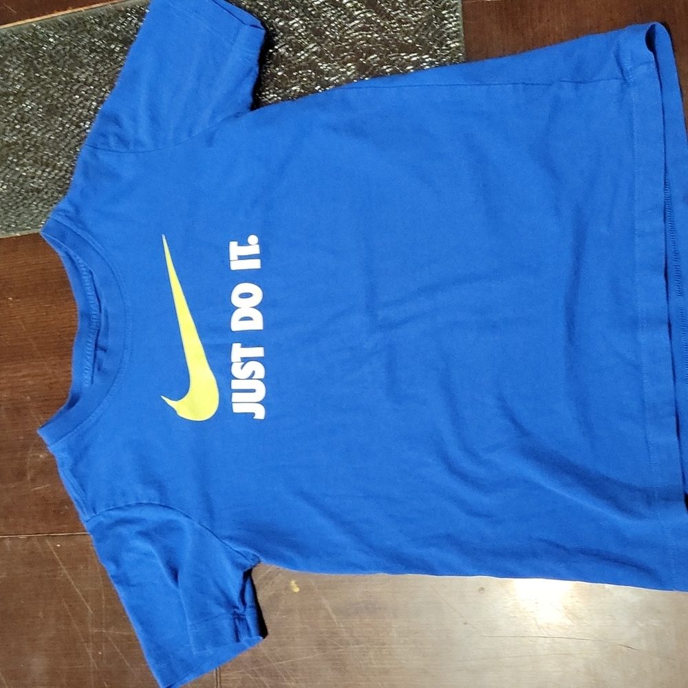 Blue nike shirt